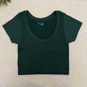 Offline By Aerie Women’s Green Recycled Nylon Crop Top Size Size XS